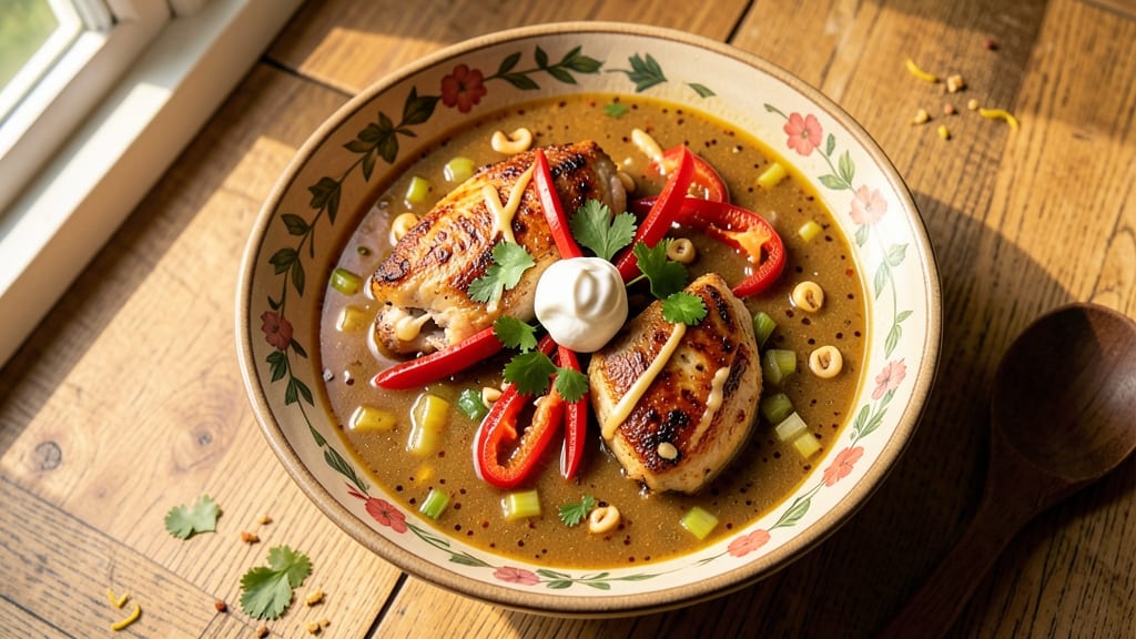 Applebee's Chicken Tortilla Soup Copycat Recipe: Smoky Chipotle-Kissed Tortilla Strips on Creamy Chicken Velout