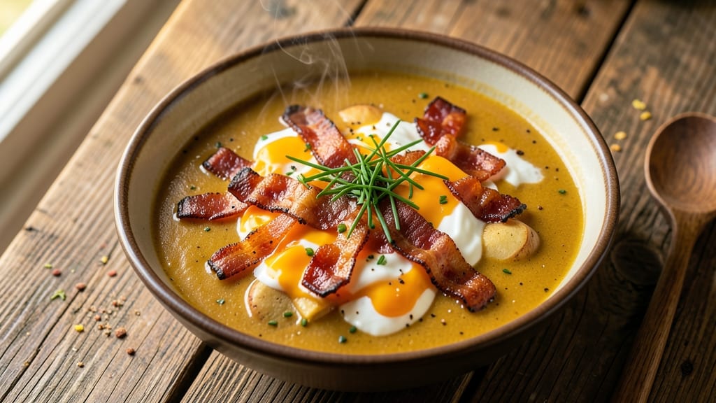 Bennigan's Loaded Baked Potato Soup Recipe: Crispy Bacon and Cheese Topped Every Spoonful