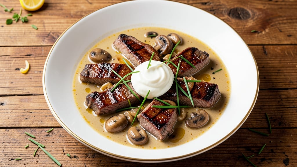 Beef Stroganoff with Lipton Onion Soup Recipe: Velvety Mushroom Sauce Over Tender Beef