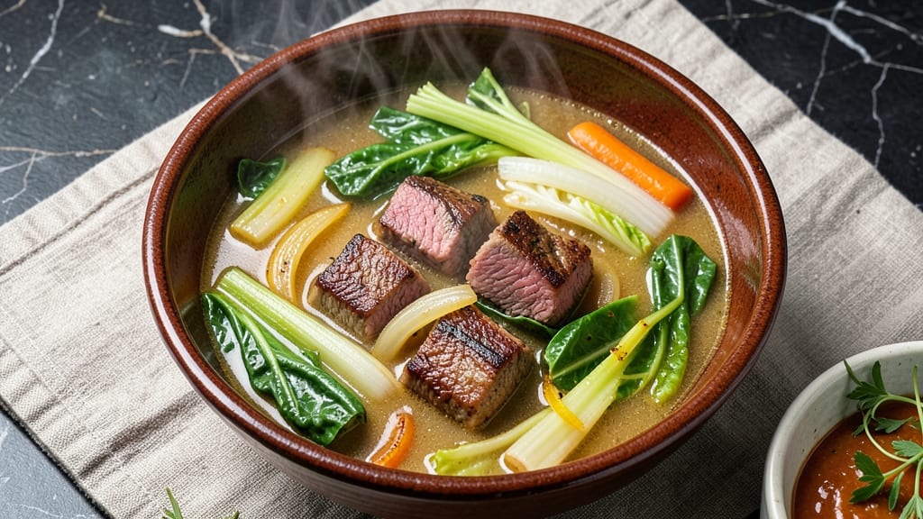 Award Winning Vegetable Beef Soup Recipe with Cabbage: Judges' Choice Crisp-Topped Richness