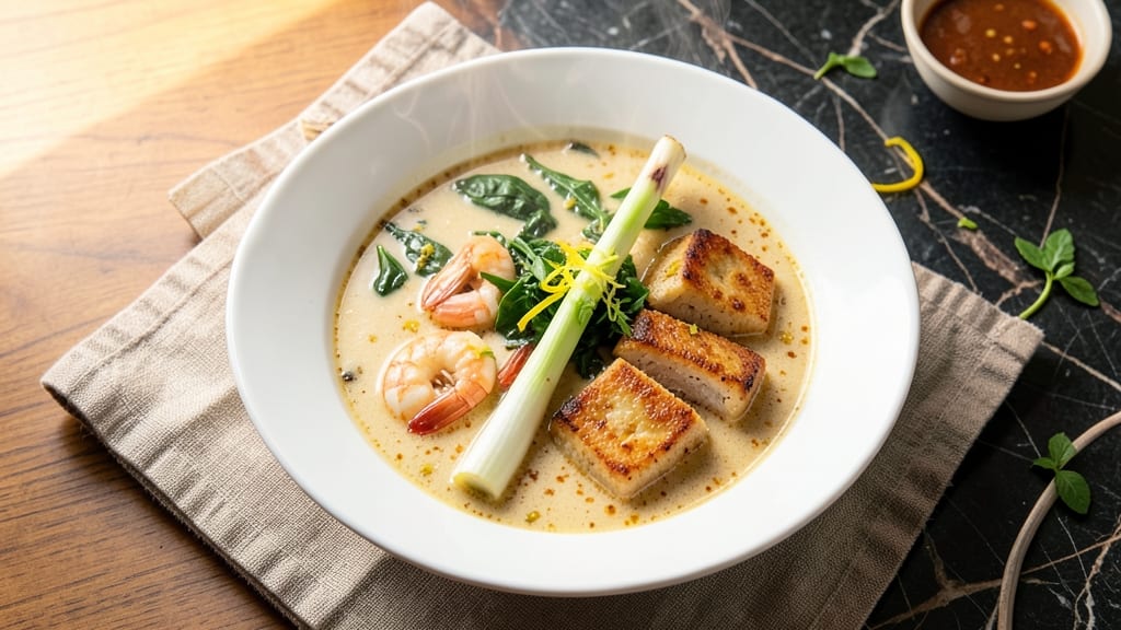 ABC Soup Recipe Singapore: Fragrant Lemongrass and Galangal Broth with Slippery Rice Noodles