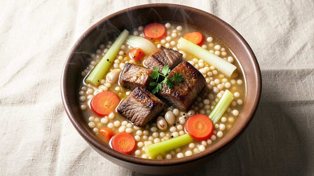 5 Star Beef Barley Soup Recipe: Slow-Simmered Richness With Toasted Herb Crunch