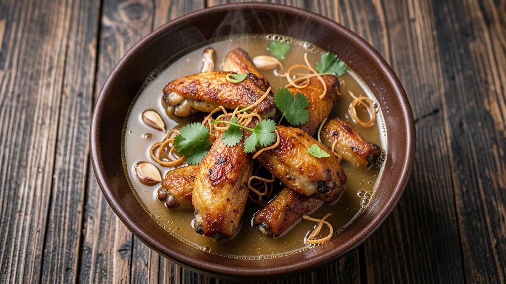 Anchor Bar Chicken Wing Soup Recipe: Wings, Celery Crowns, and Smoky Herb Velout Fusion