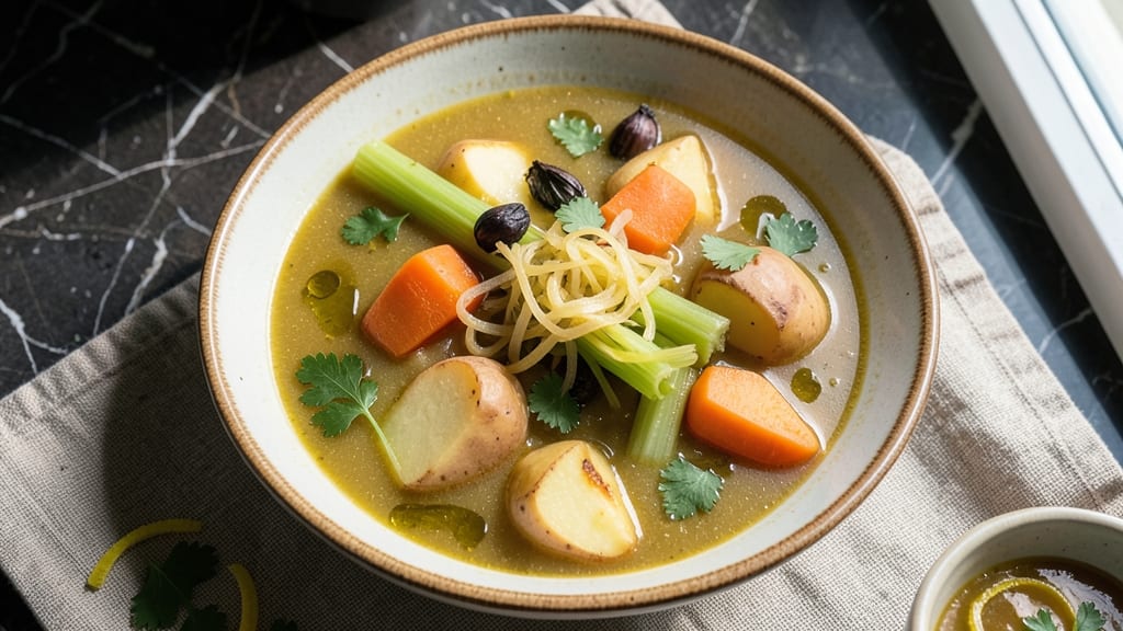 Any Vegetable Soup Recipe: One-Pot Harmony With Crisp Celery Crowns