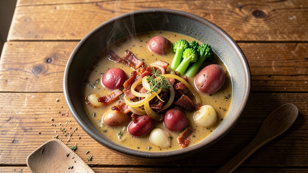 Alpine Soup Recipe: Mountain-Inspired Herb and Celery Crown Delight
