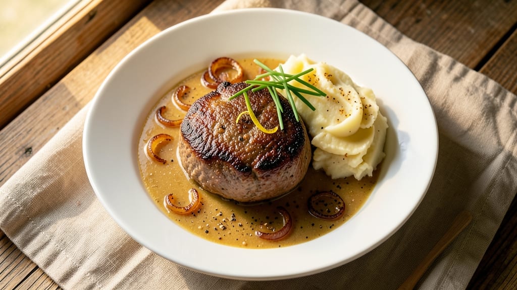 Baked Salisbury Steak Recipe With Onion Soup Mix: Crispy Topped Comfort in 30 Minutes