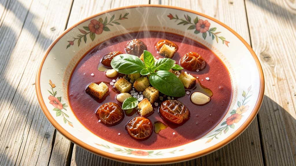 Barefoot Contessa Roasted Tomato Basil Soup Recipe: Smoky Roasted Tomatoes and Fresh Herb Brightness