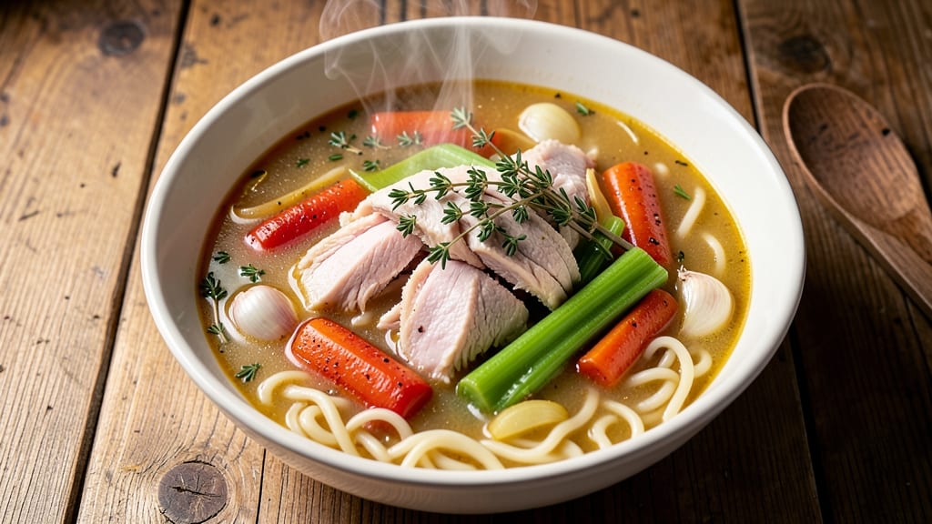 Betty Crocker's Homemade Chicken Noodle Soup Recipe: Warmth in Every Spoonful With Herbs and Shredded Chicken