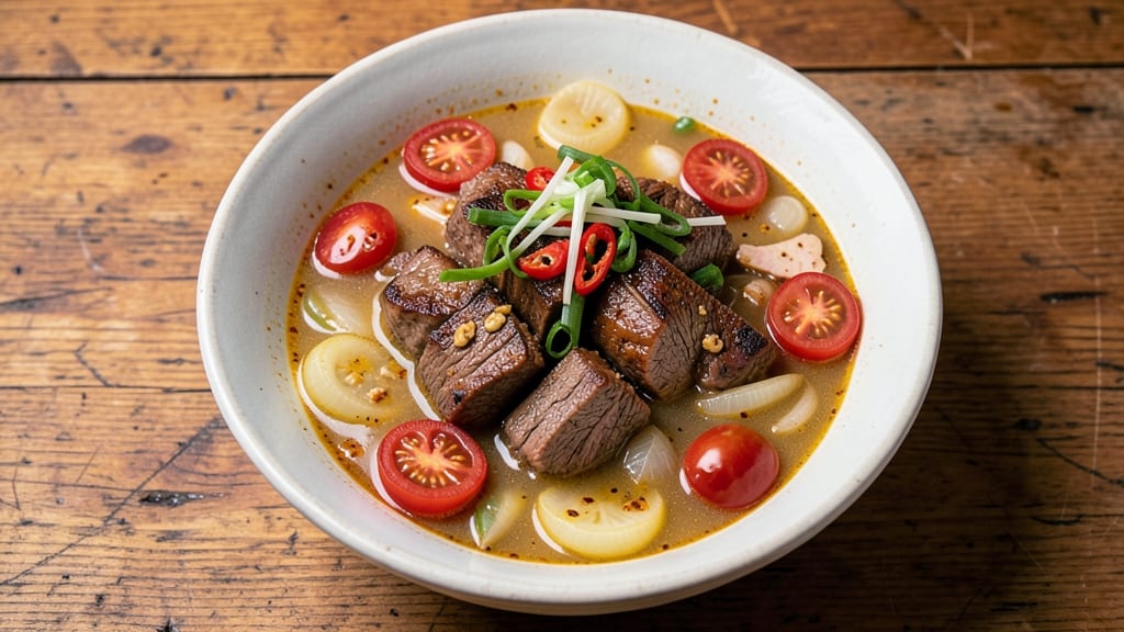 Beef Soup Recipe Filipino Style: Savory Adobo-Inspired Broth with Tender Beef Chunks