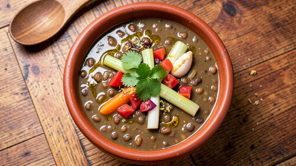 Aladdin's Eatery Lentil Soup Recipe: Spiced Star Anise and Toasted Celery Crunch