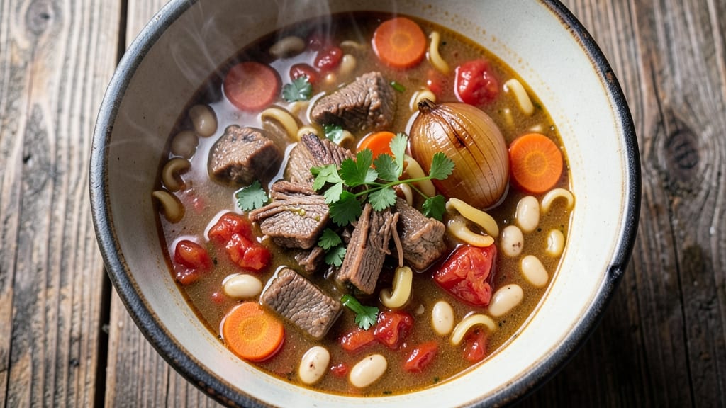 Beef Minestrone Soup Recipe Crock Pot: Hearty Crockpot Meal With Crispy Celery Crowns