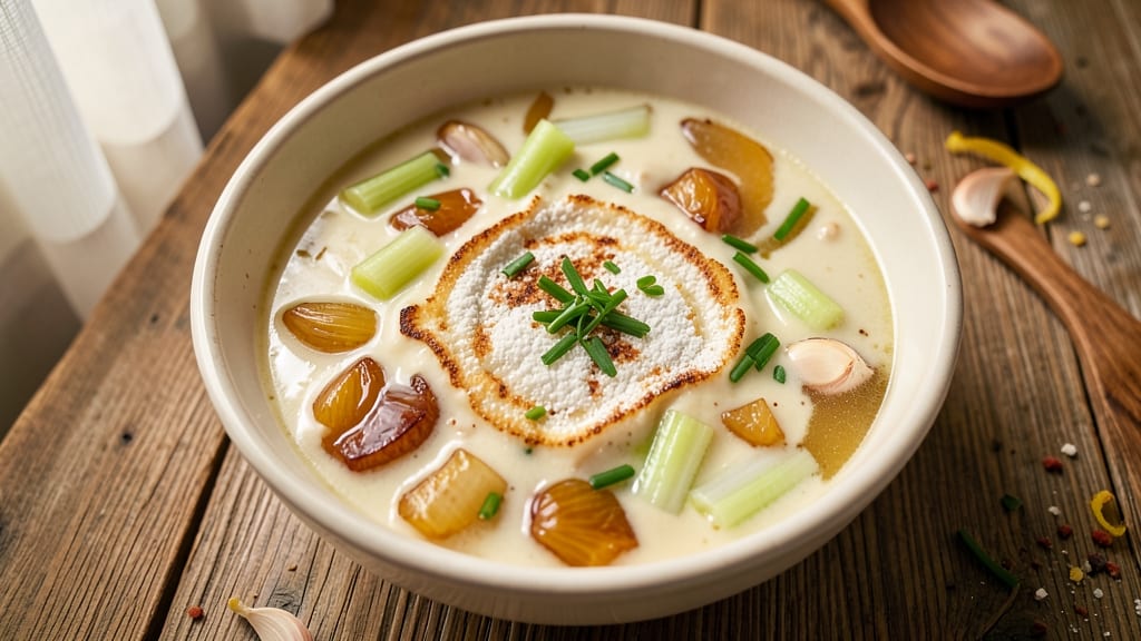 Applebee's Potato Soup Recipe: Bacon-Infused Velout With Crispy Celery Crowns