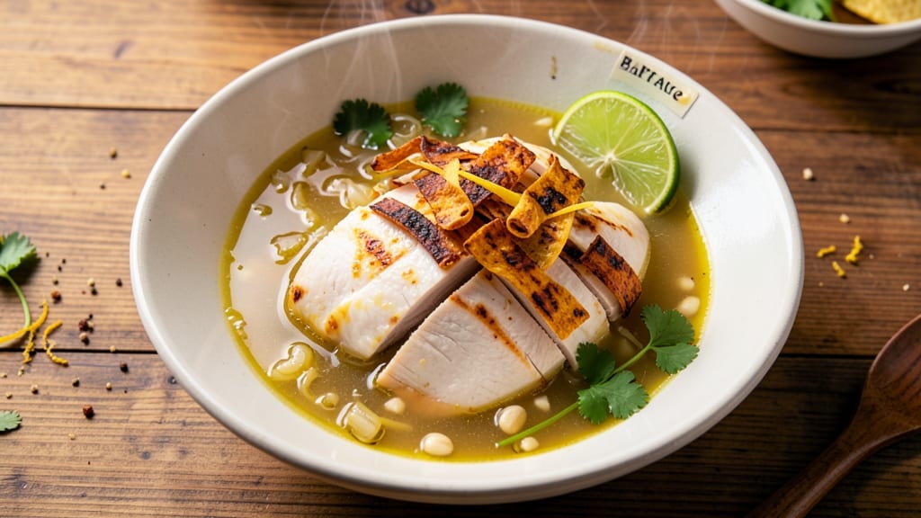 Bartaco Chicken Soup Recipe: Crispy Tortilla Strips Over Zesty Lime Broth