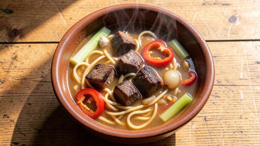 Cracker Barrel Beef Noodle Soup Recipe: Homestyle Crunch Over Velvety Herb Broth