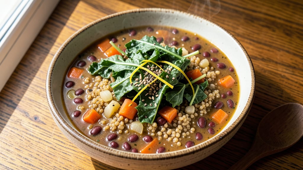 Amy's Quinoa Kale Red Lentil Soup Recipe: Earthy Protein-Packed Bowl in 30 Minutes