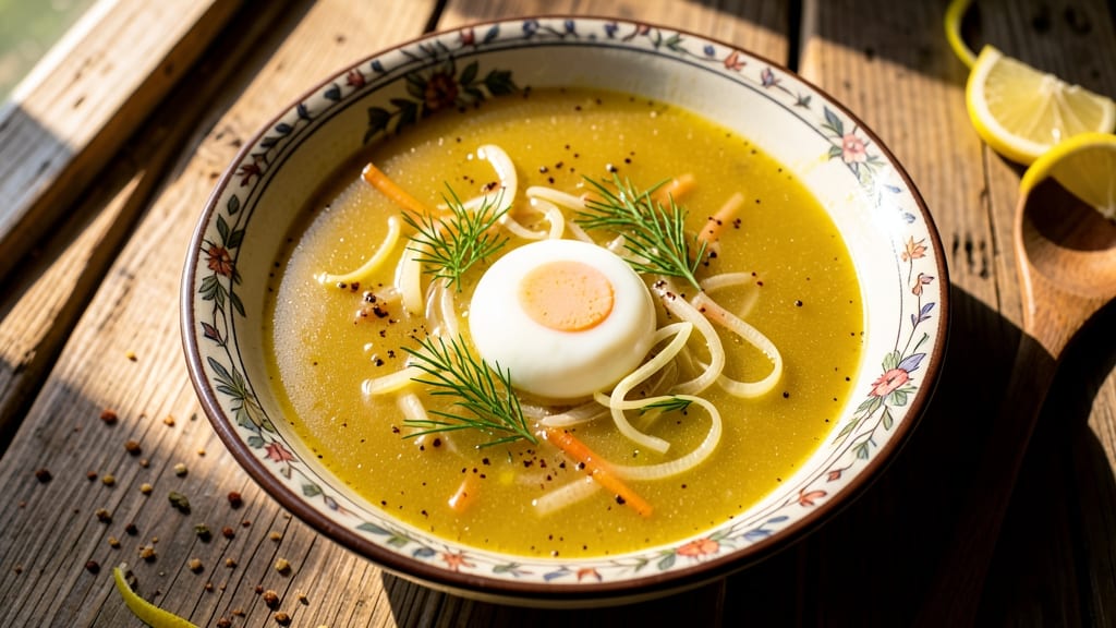 Authentic Greek Lemon Soup Recipe: Bright Citrus Kiss Over Creamy Orzo