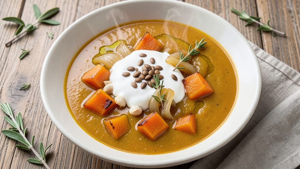 Atlanta Bread Company Butternut Squash Soup Recipe: Velvety Spiced Swirls With Toasted Sage Crunch