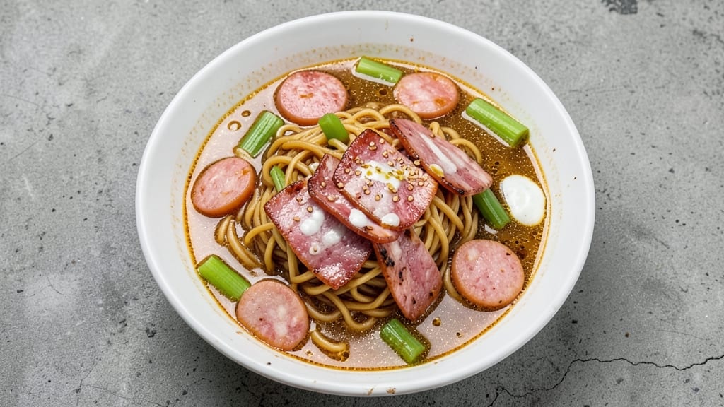 Army Soup Korean Recipe: Crispy Celery Crowns Over Savory Miso-Broth