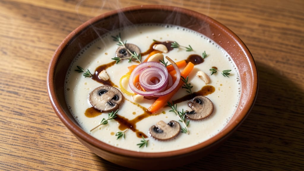 Bavarian Mushroom Soup Recipe: Earthy Forest Flavor With Crispy Bread Crowns
