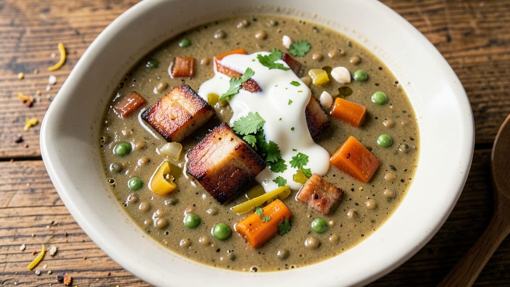 Bahamian Split Pea Soup Recipe: Slow-Cooked Coconut and Okra Richness