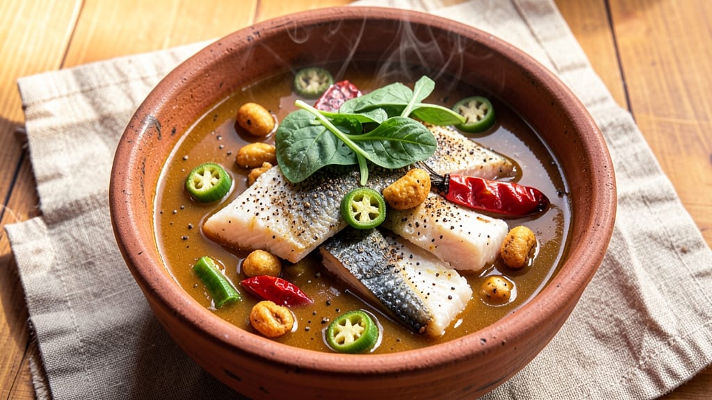 Banga Soup Recipe Nigeria: Peppery Okra Velout With Smoky Fish Base