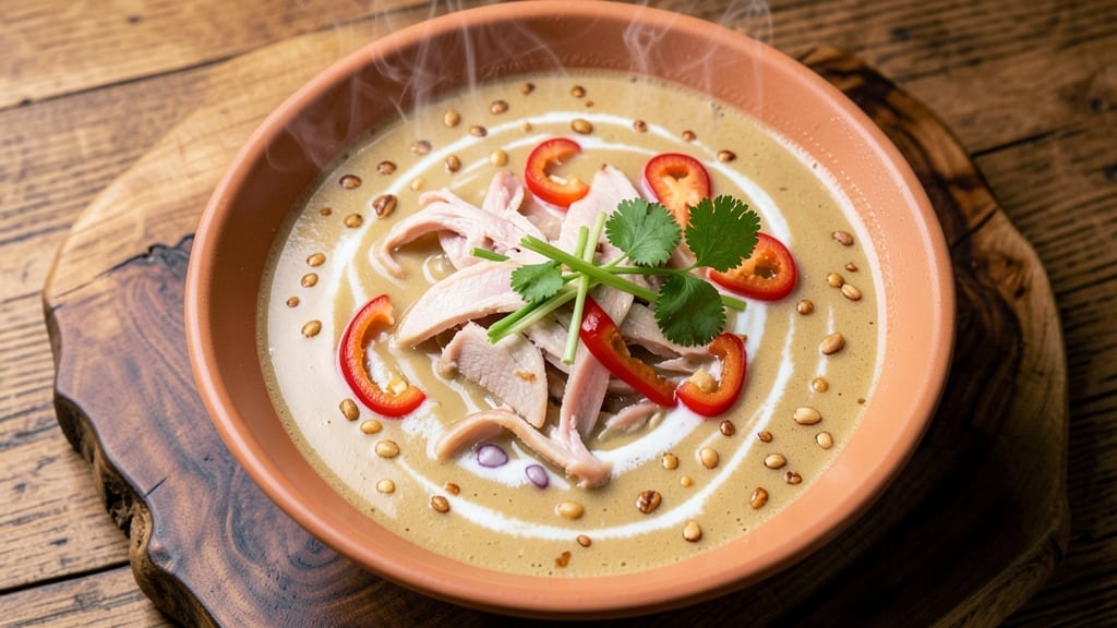 Asian Peanut Soup Recipe: Nutty-Sweet Creaminess With Crispy Topping Twist