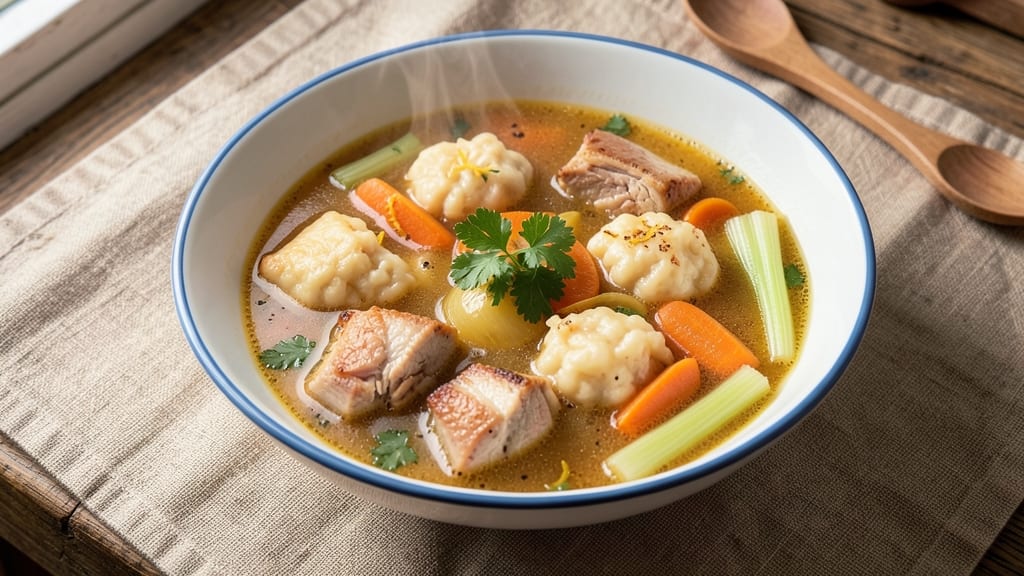 Bisquick Chicken and Dumplings Soup Recipe: Golden Dumplings That Float Like Clouds