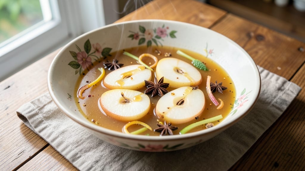 Asian Pear Soup Recipe: Silky Sweetness With Crispy Celery Crowns