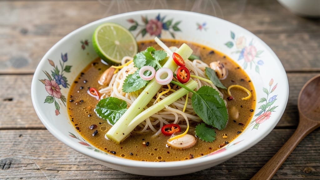 Authentic Thai Noodle Soup Recipe: Fragrant Lemongrass and Coconut Harmony