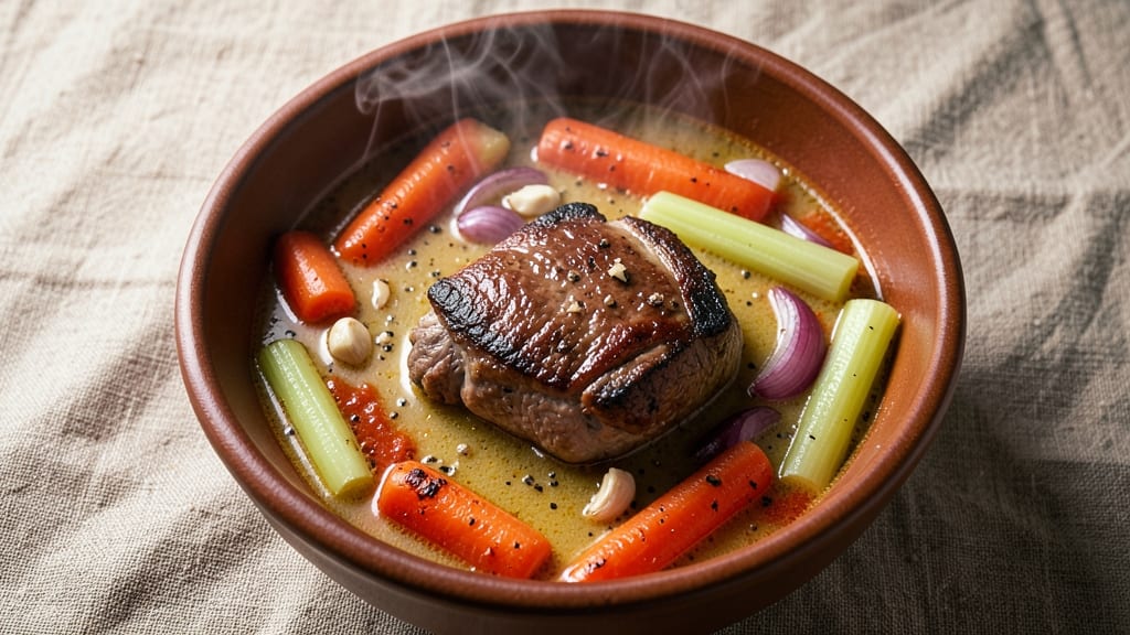 Beef Vegetable Soup Recipe From Scratch: Homestyle Simmer With Crisp Celery Crowns