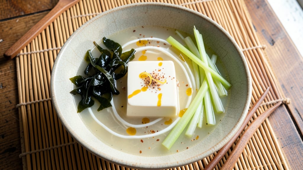 Awase Miso Soup Recipe: Crispy Celery Crowns Over Silky Fermented Broth