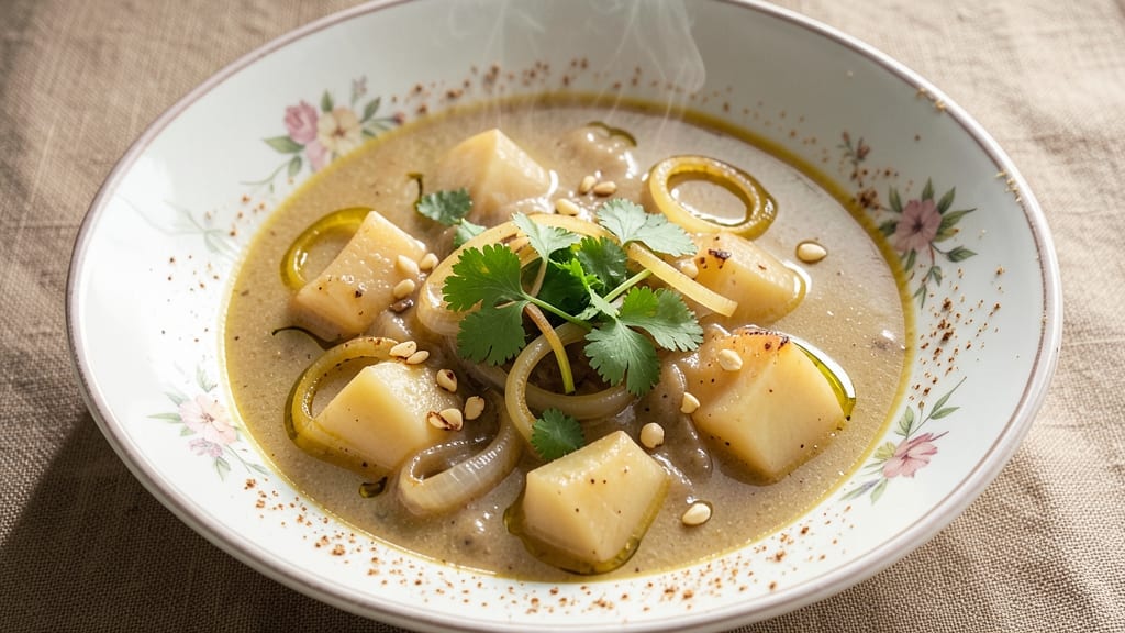 Aloo Soup Recipe: Spiced Potato and Herb Velout Magic