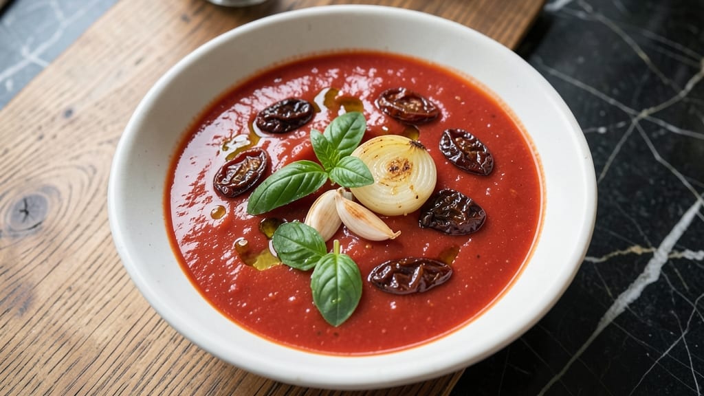 Authentic Italian Tomato Soup Recipe: Sun-Dried Tomato and Basil Infusion