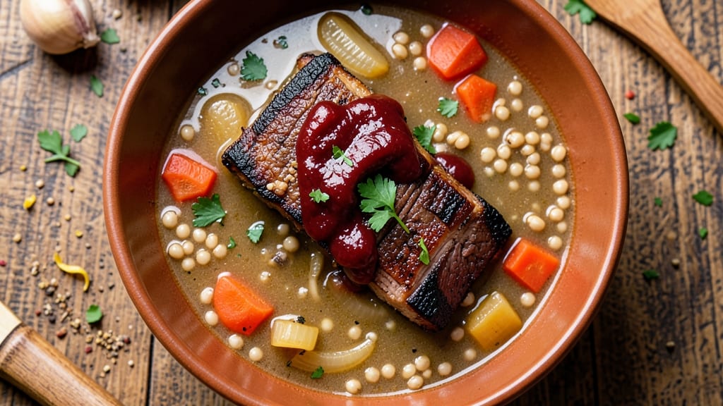 Beef Short Ribs and Barley Soup Recipe: Deep Umami Richness With Tender Meat