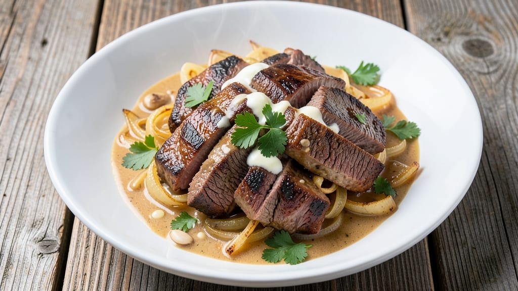 Beef Stroganoff Recipe With Lipton Onion Soup Mix: One-Pot Umami Magic With Crispy Celery Crowns