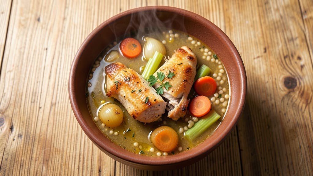 Authentic Chicken Soup Recipe: Slow-Simmered Comfort With Toasted Barley Crunch