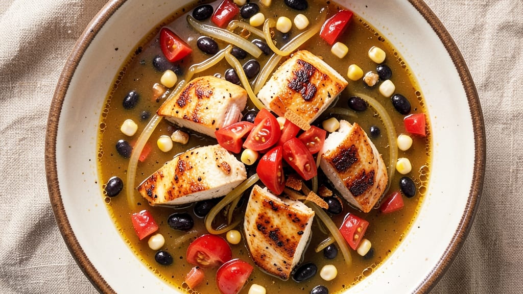 Amy Roloff's Chicken Tortilla Soup Recipe: Crispy Tortilla Crowns Over Zesty Tomato-Basil Velout